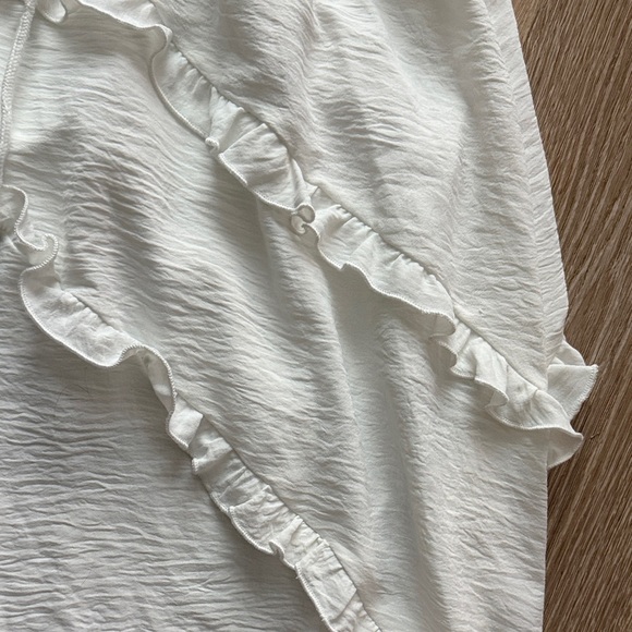 White Ruffle Long Skirt - Picture 4 of 4